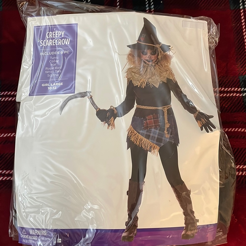Girl’s Creepy Scarecrow Costume